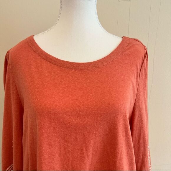 Soft Surroundings Embroidered Parisian Poet Top Size Large - Picture 5 of 9